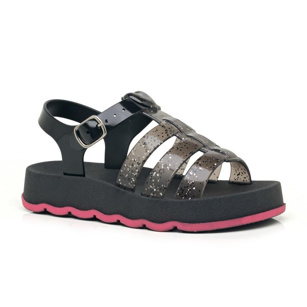 Sandália Infantil com Brilho LULU Juvenil e Baby Feminina Charmosa