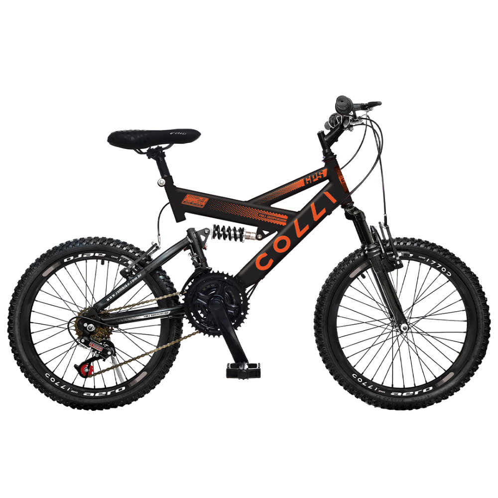 Bicicleta Aro 20 Infantil Colli GPS Dupla Suspensão 21 Marchas em Oferta na Shopee