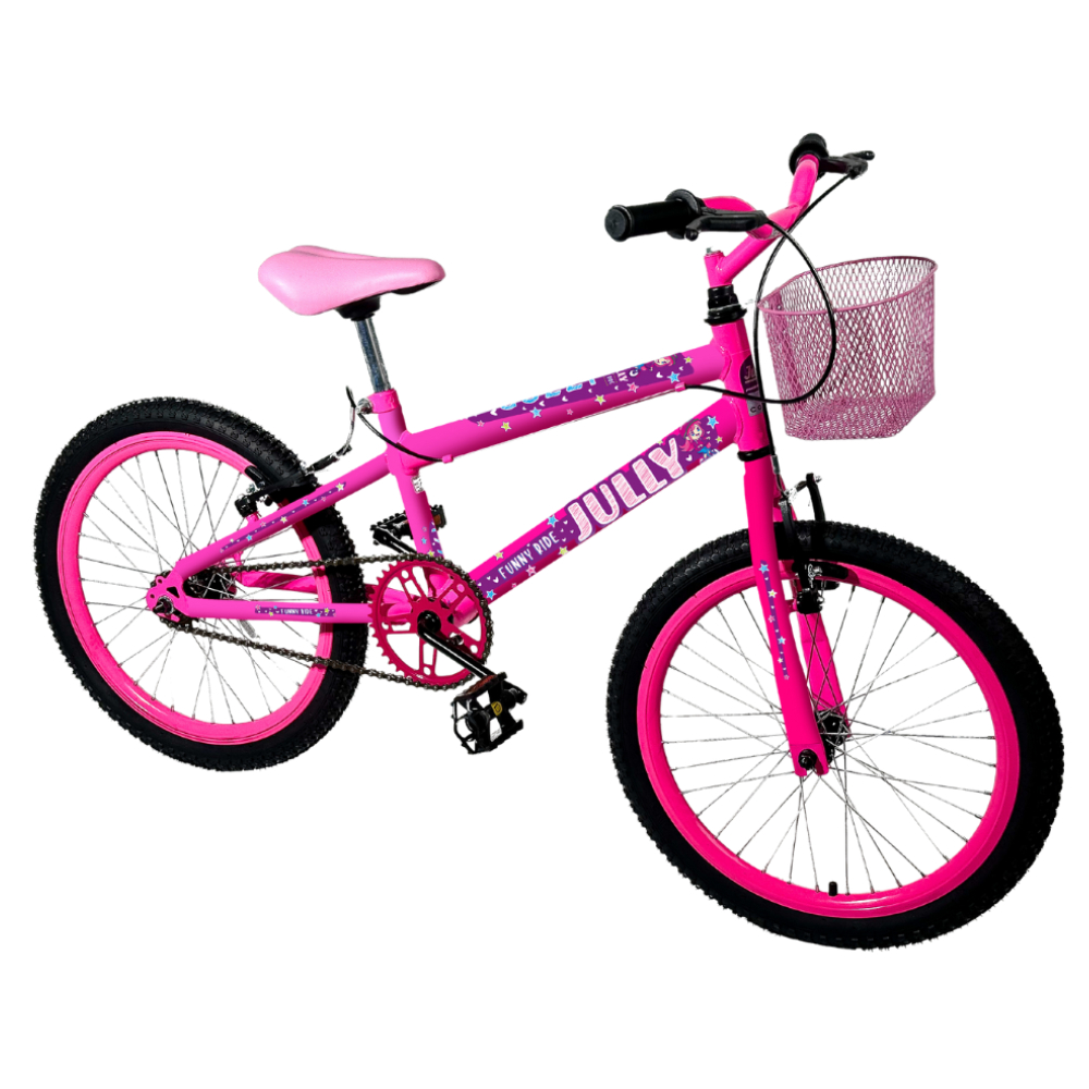 Bicicleta Infantil Aro 20 Colli Jully Com Cestinha e Freios V-Brake em Oferta na Shopee