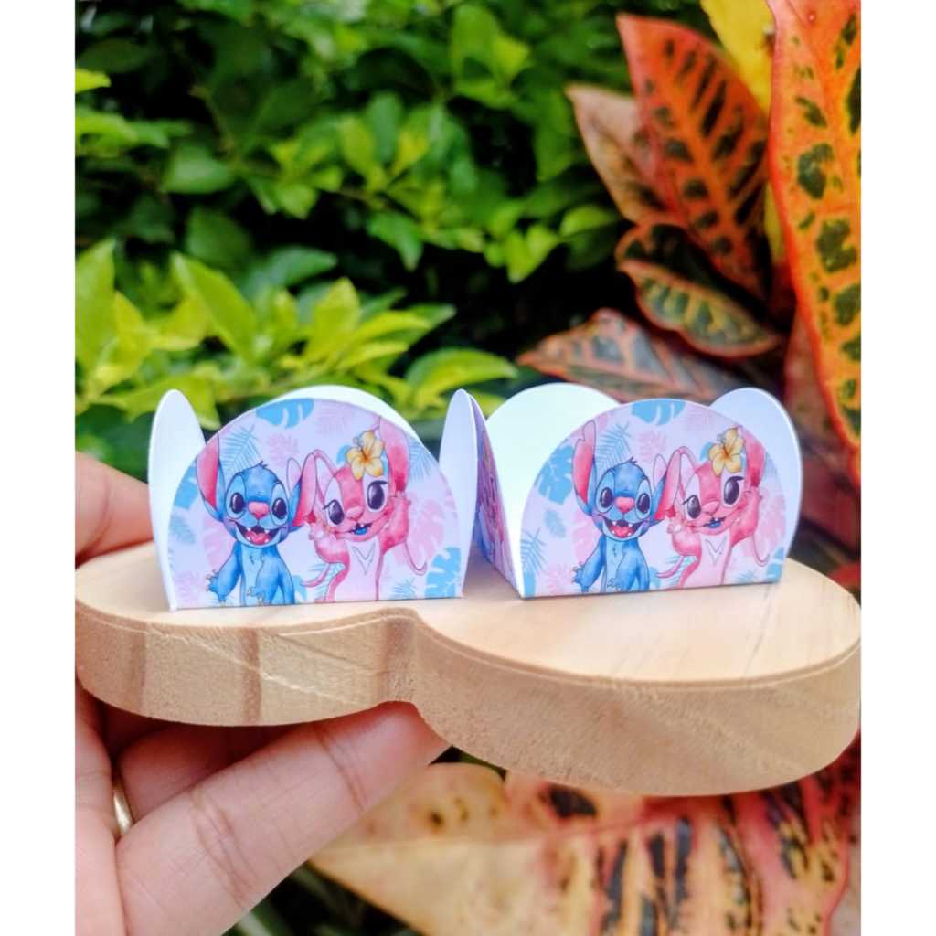 Forminhas para Docinhos Personalizadas no Tema Stitch e Angel - Envio Rápido - Festa /Aniversário/ Lembrancinha /Doces