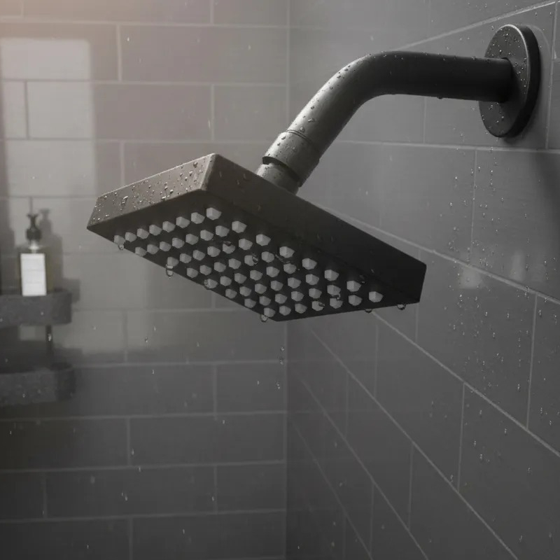 Chuveiro Ducha Quadrado Articulável Preto Fosco Aquecimento Solar ou Gás Luxo