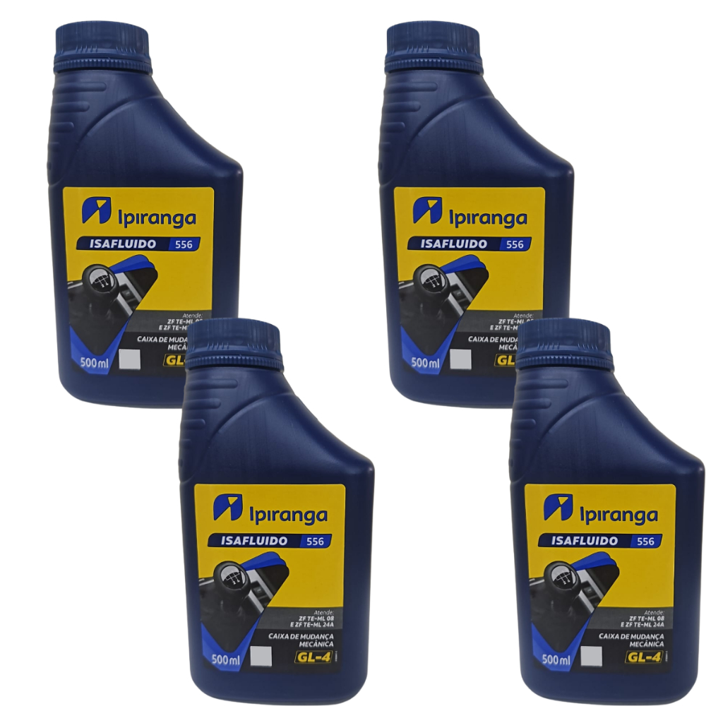 Kit 4 Óleo Câmbio GM Monza Kadett Vectra Corsa Ipiranga Isafluido 556 Chevrolet SAE 80 Vermelho em Oferta na Shopee