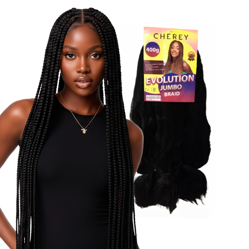 Cabelo Jumbo Evolution 400g Beauty Express | Fibra Sintética Colorida para Tranças