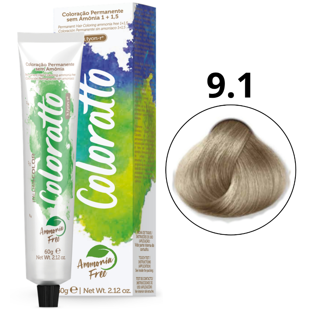 Coloração Permanente Sem Amônia Nº 9.1 Nova Coloratto 60g em Oferta na Shopee