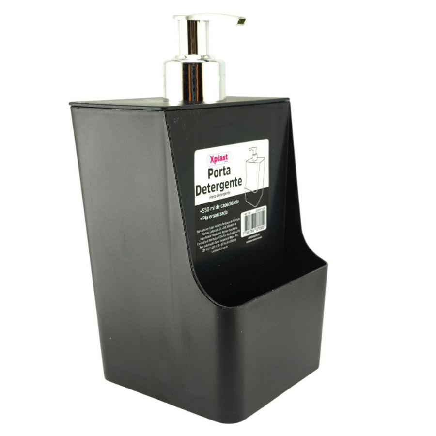 Porta Detergente Dispenser Para Pia - 550 ml - Com Compartimento Para Esponja em Oferta na Shopee