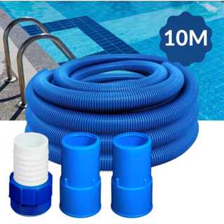 Mangueira Reforçada de 10 Metros Flutuante e Flexivel Para Piscina Com Adaptador e Ponteiras em Oferta na Shopee