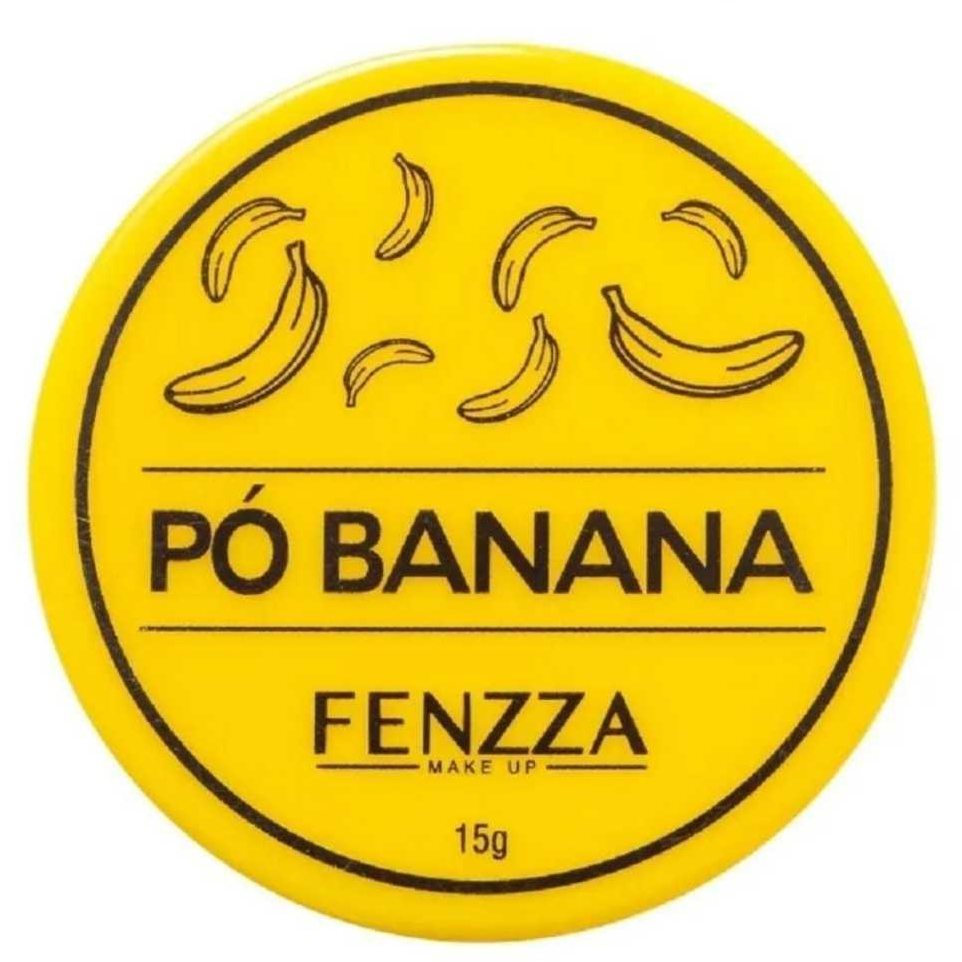 Pó Facial Banana Solto Translucido Fixador Fenzza Make Up 15g para todo tipos de pele