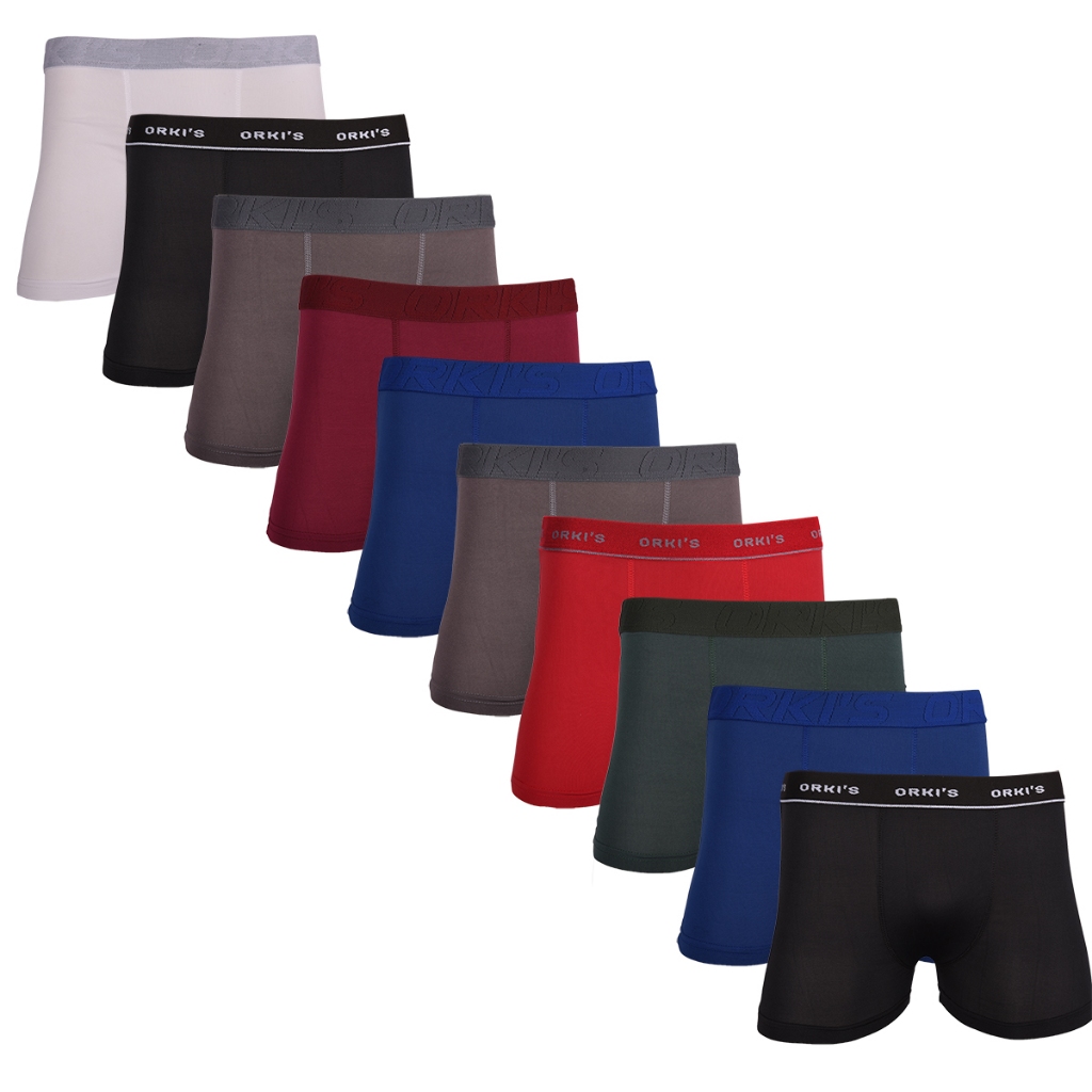 Kit 5 Cuecas Boxer de ALGODÃO Masculina Cueca Box Com Forro em Oferta na Shopee