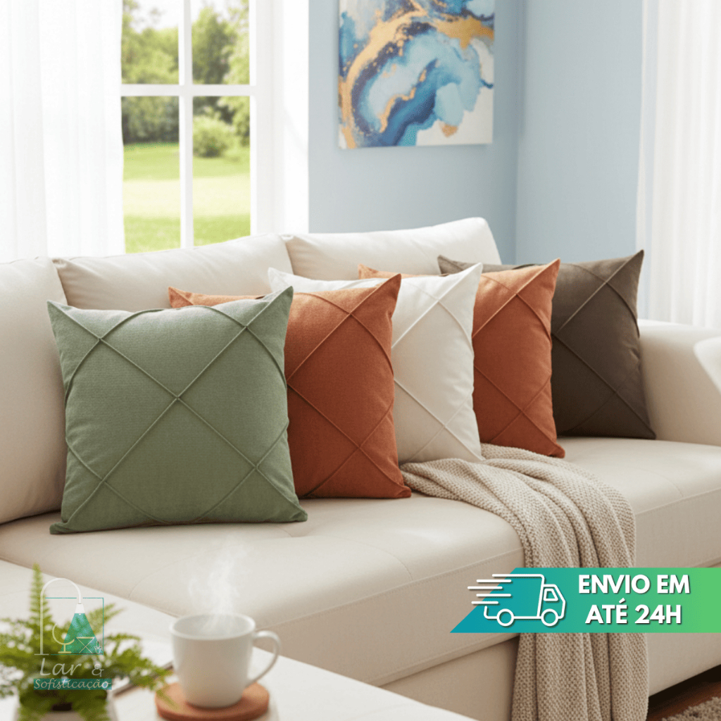 Capa de Almofada 45x45cm Suede Drapeada para Sala Quarto Sofa Decoracao Uso Residencial Interno em Oferta na Shopee