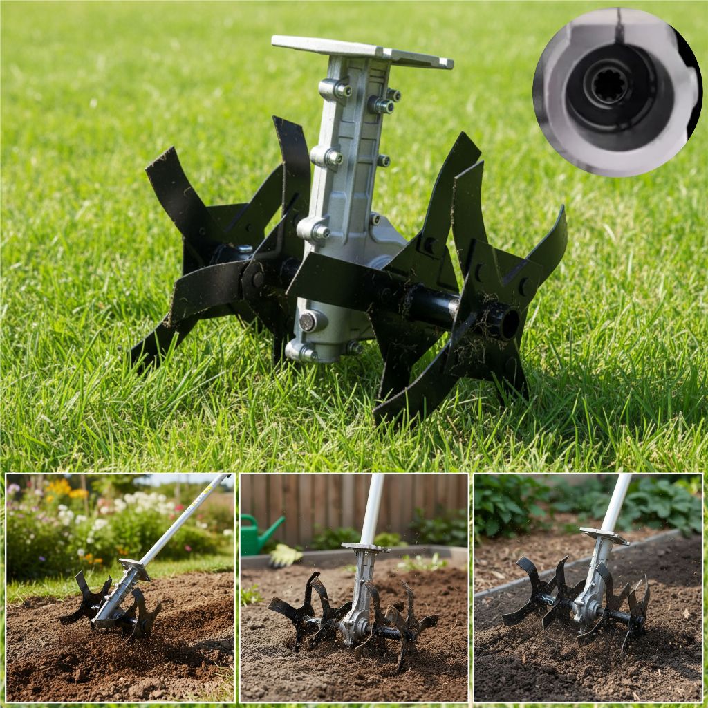 Mini Arador Cultivador Solo 26mm 9 Estrias Para Roçadeiras