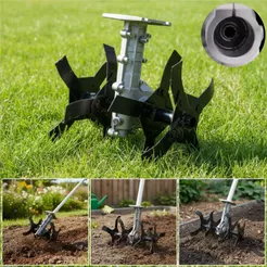 Mini Arador Cultivador Solo 26mm 9 Estrias Para Roçadeiras