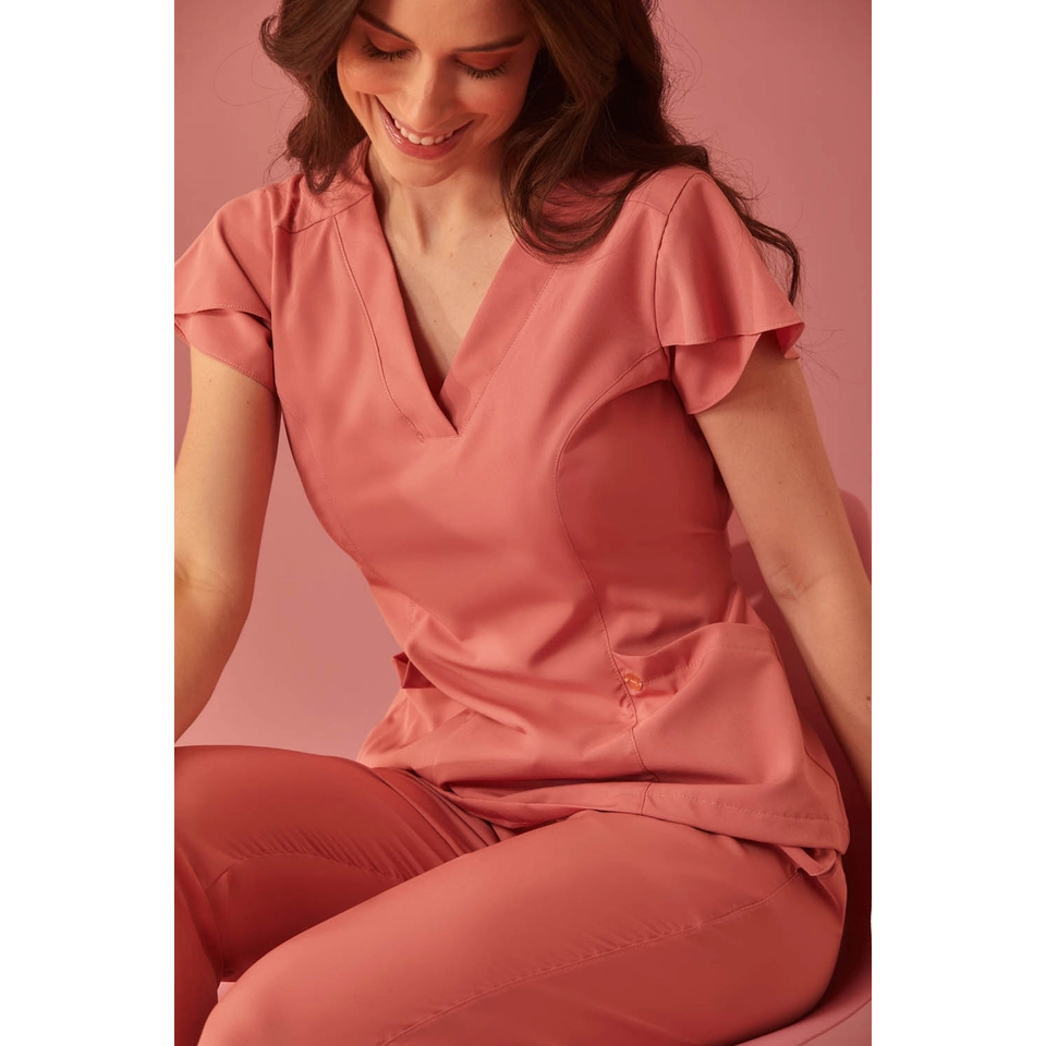 Scrub Feminino Bordado Julia Premium SPANDEX Pijama Hospitalar Área da Saúde e Clínicas