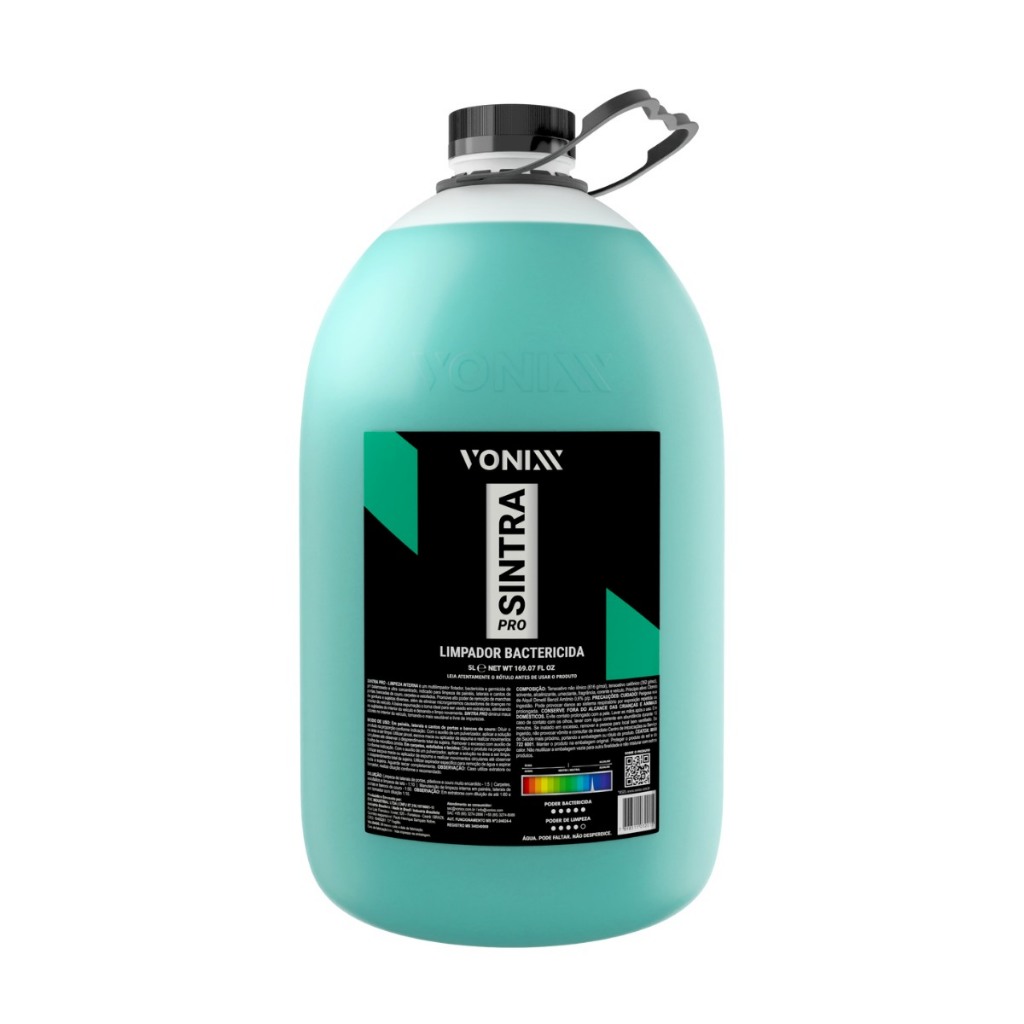 Limpeza Interna Sintra Pro Limpador Bactericida Automotivo 5L em Oferta na Shopee