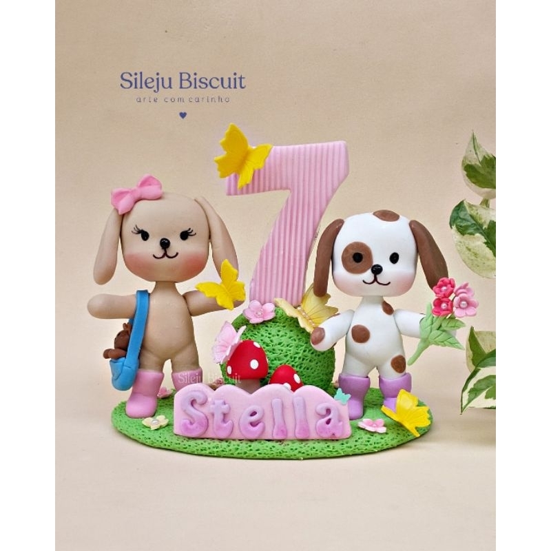 topo de bolo Bobby Goods/vela Bobby Goods