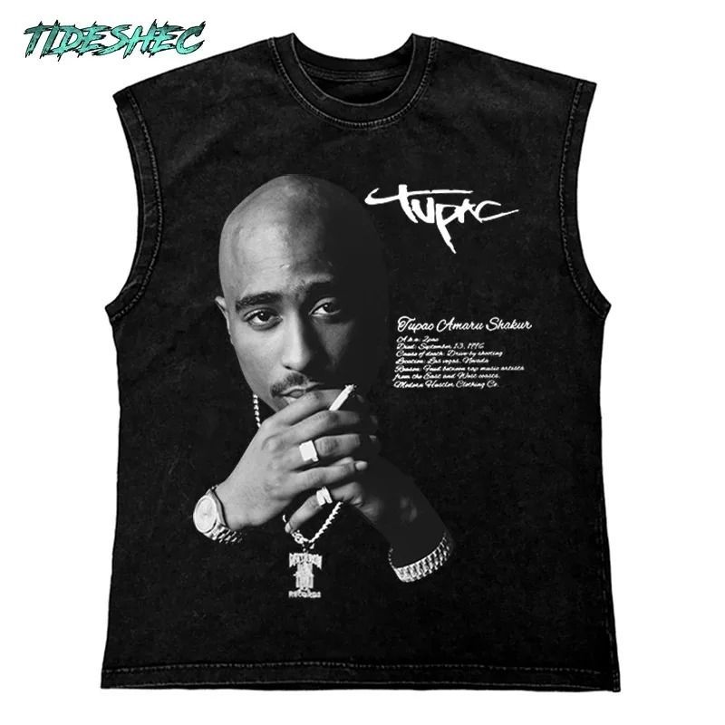 Regata Machão Tupac Streetwear Aftersoul Unissex Plus Size P ao XG 100% Algodão