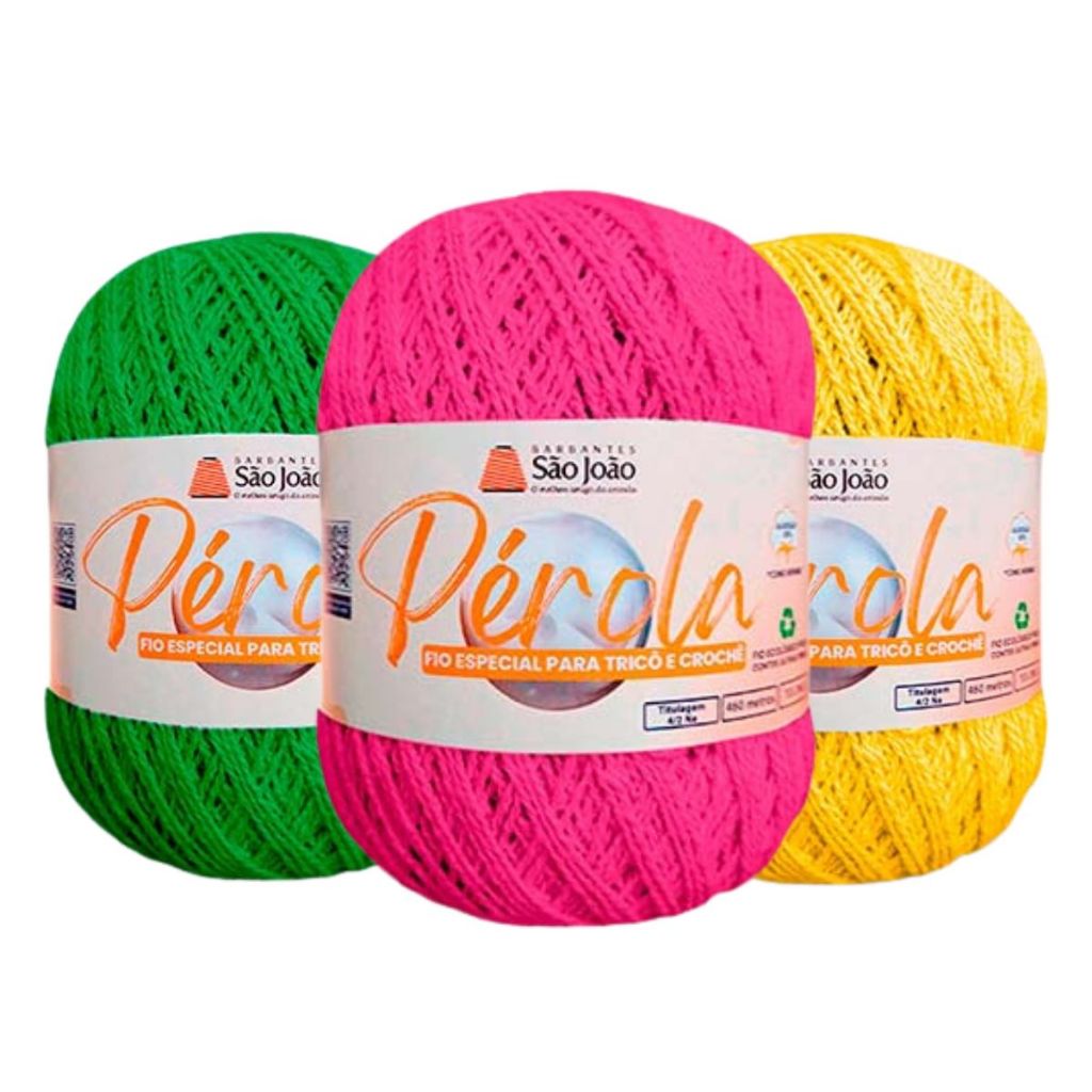 Linha/Fio Pérola São João FIO 2 (Mesma Espessura Anne) Várias Cores em Oferta na Shopee
