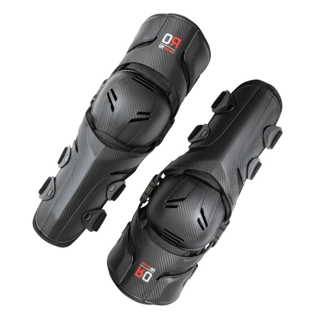 Joelheira Esportiva Off Racer Articulada Evo Carbono Motocross MX Trilha Enduro — imagem 2 de 2