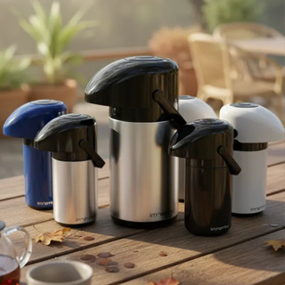 Garrafa Térmica de Café Chá Inox Unitermi Verona 600Ml Pressão 0,6 Litro preta vermelha verde original Chá Leite Água em Oferta na Shopee