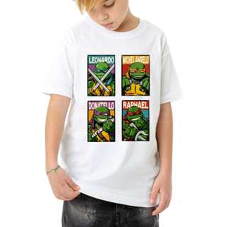 Camisa camiseta blusa infantil estampada estampa tartaruga ninja várias estampas unisex em Oferta na Shopee
