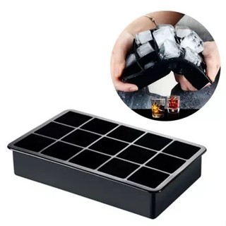Forma de Gelo de Silicone 15 Divisórias Retangular Silicone Cubos Livre BPA Cubos whisky bebida verão gelada em Oferta na Shopee