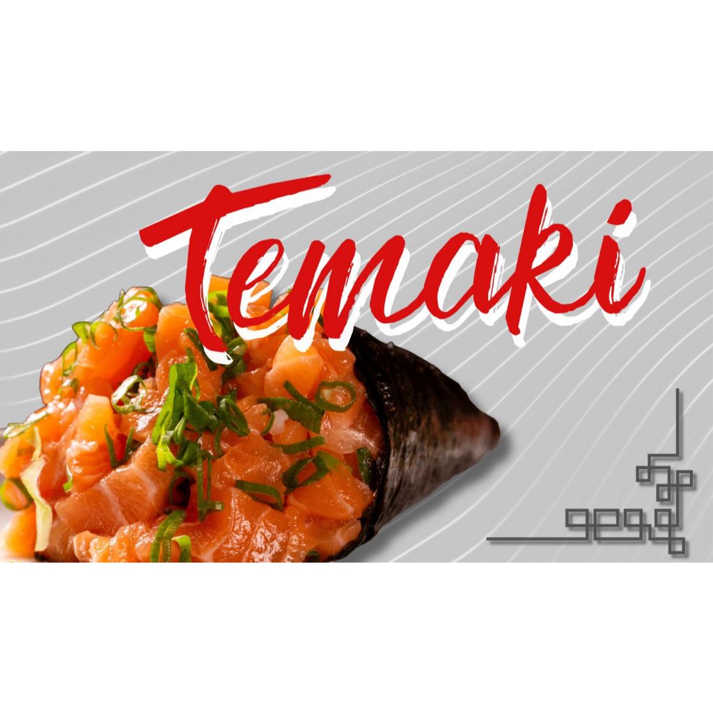 Painel Adesivo Suchi Comida Japonesa Temaki Salmão