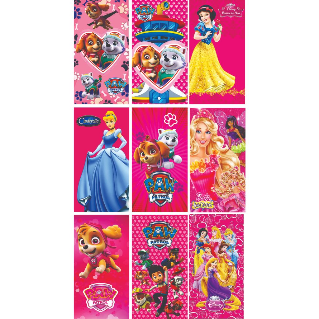 kit 20 toalhinhas de mão manicure lavabo escolar personagens infantil desenhos lancheira criança em Oferta na Shopee