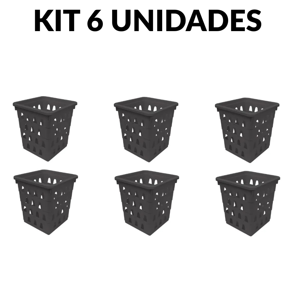 KIT 6 Cesto Organizador Multiuso Uninjet – Compacto, Livre de BPA, Ideal para Cozinha, Gaveta e Banheiro em Oferta na Shopee