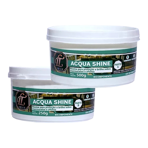 Acqua Shiner brilho e impermeabilização para efeito Marmorato LT Shiner 750g em Oferta na Shopee