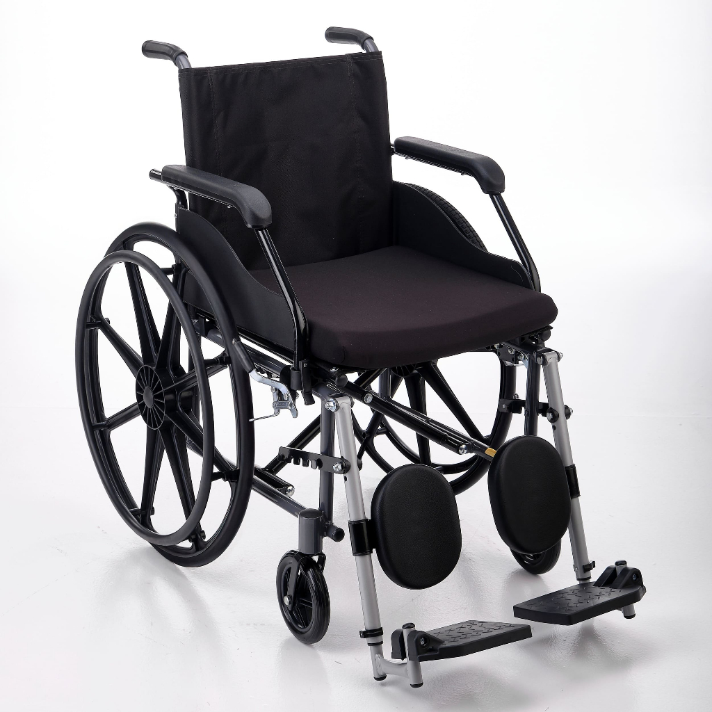 Cadeira De Rodas Prática Pneu Maciço Dobrável Elevação Pernas Prolife