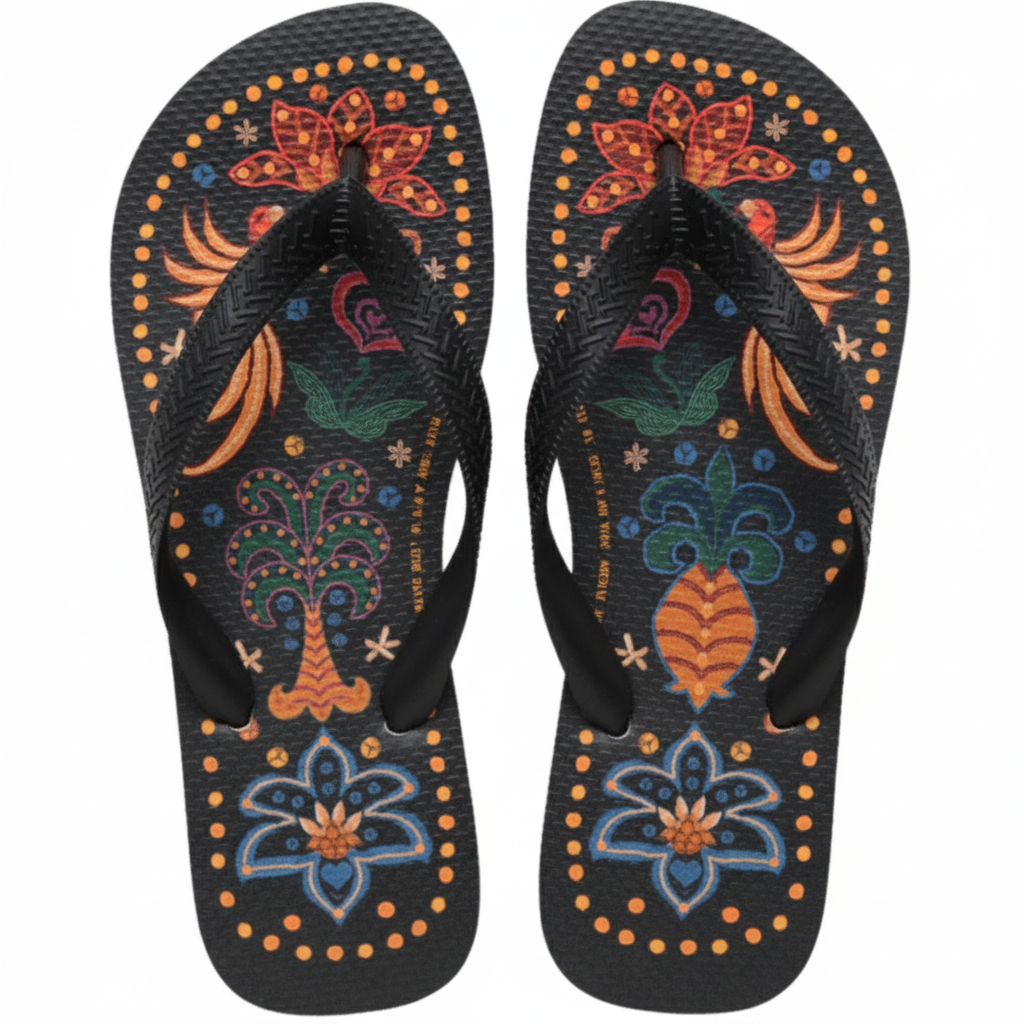 Chinelo Feminino com Estampa Exclusiva – Tendência 2025! em Oferta na Shopee