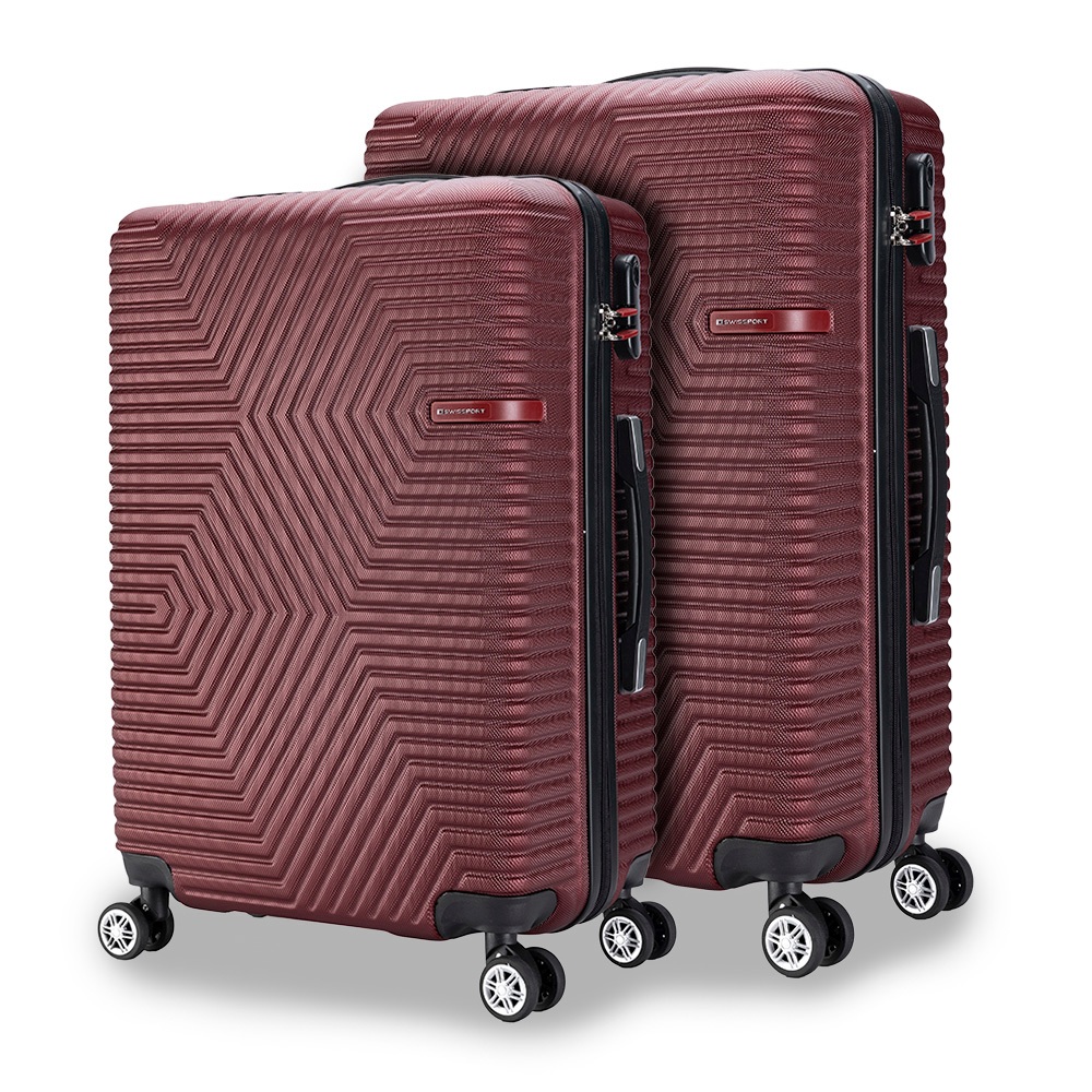 Kit 2 Malas de Viagem Swissport ABS Reforçado Rodas 360° 8KG 10KG