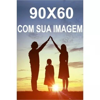 Placa Quadros Decorativo 90x60 Imagem Personalizada Com Sua Foto Aqui Família Casamento P…