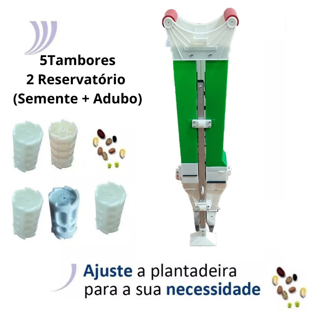 Plantadeira de Milho Soja Matraca Automática - Plantadeira e Adubadeira Várias Sementes