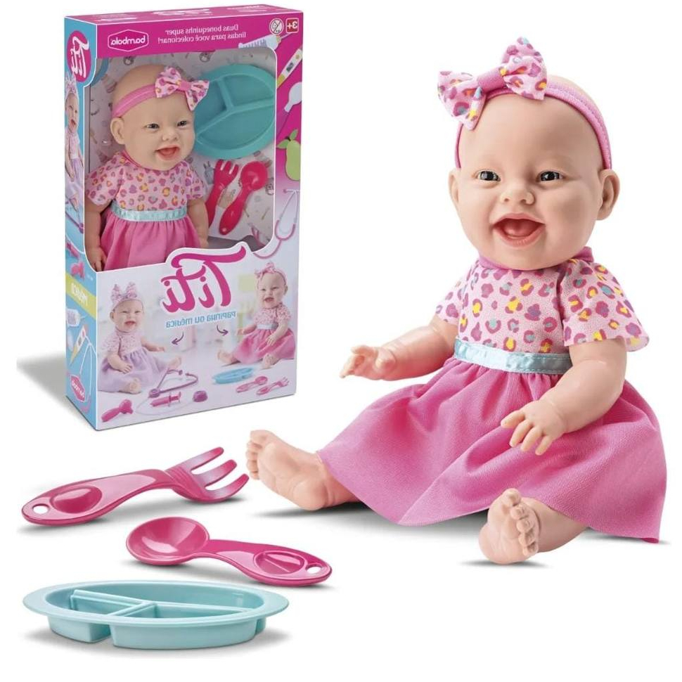 Boneca Titi Papinha Com Acessórios Pratinho Colher Garfinho - Menina Bambola em Oferta na Shopee
