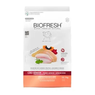 Ração Biofresh Cães Sênior Raças Pequenas e Mini 10,1kg
