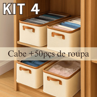 KIT Organizadores de Calça Jeans/Camiseta/Roupas Arrumados Caixa Dobrável OG-18-ND/OG-19-…