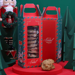 20 CAIXA PARA PRESENTE NATAL 8X6,5X20CM TRADIÇÃO 5245 ( JANGO NATAL 2025 )