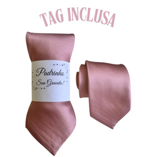 Kit 04 a 17 Gravatas Rosé Slim Para Padrinhos e Casamento em Oferta na Shopee