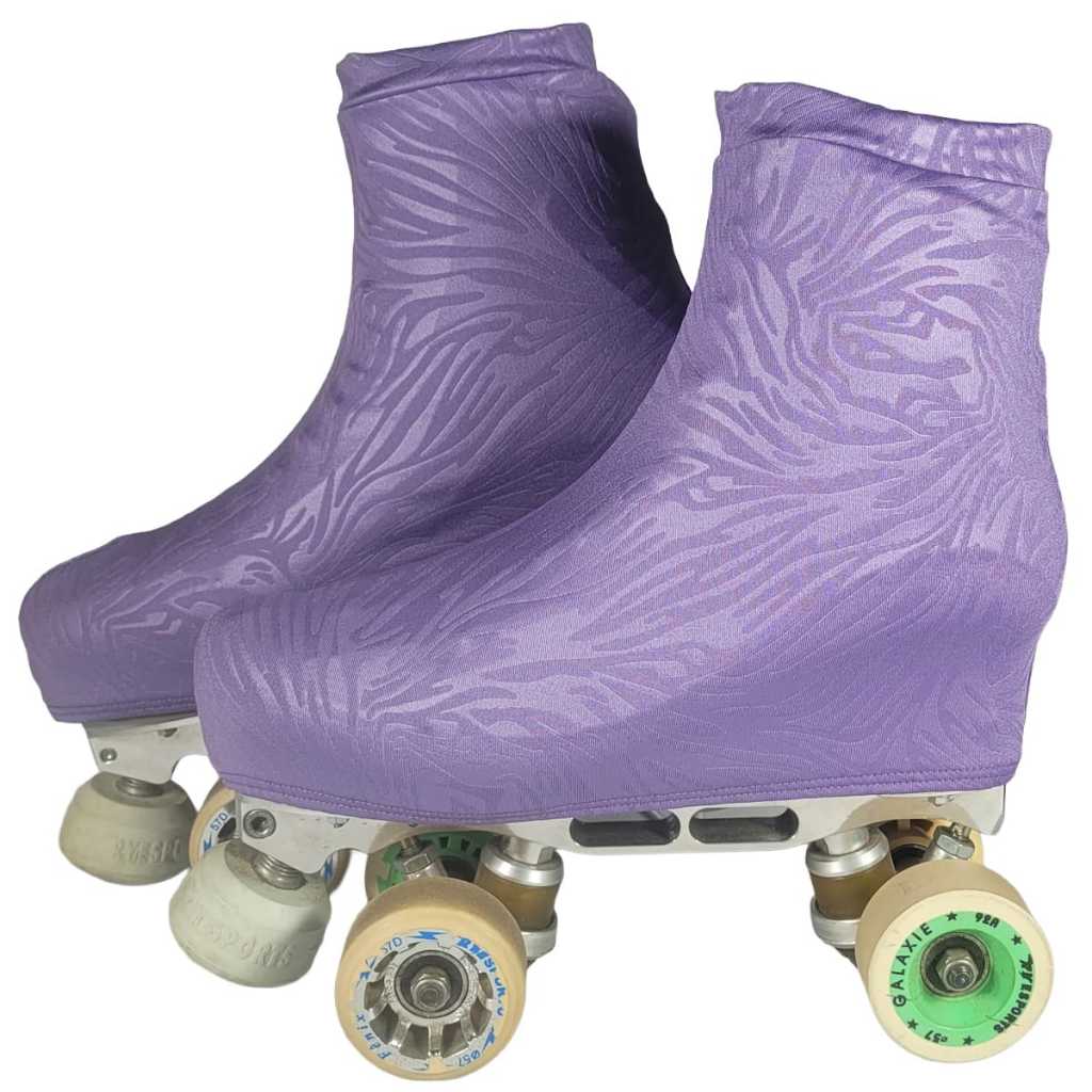 Capa Para Patins Polaina Cobre Botas Roxa 3D Patinashow
