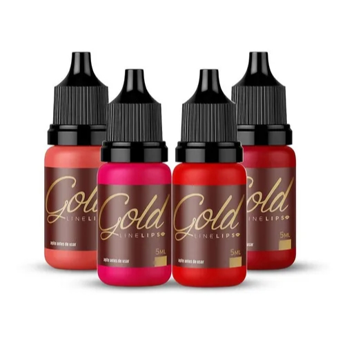 Pigmentos Para Lábios Mag Color Linha Gold Line Lips - 10ml