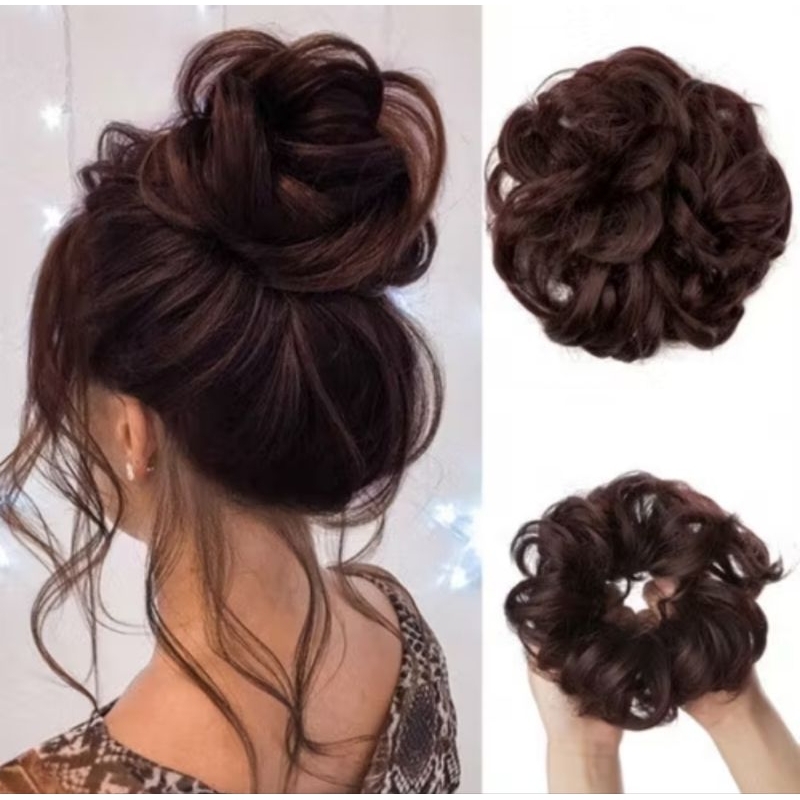 Coque Grego Orgânico Aplique Para Penteado Super Natural Liso Ondulado