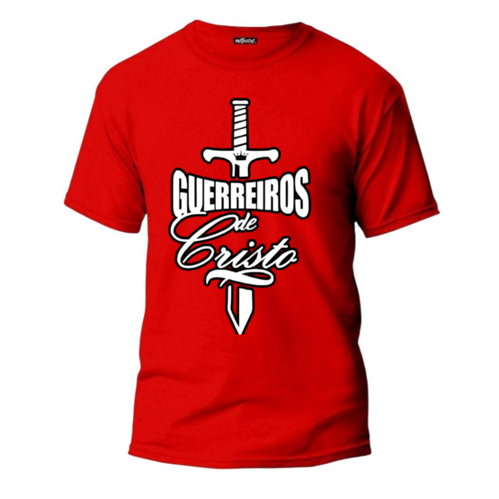 CAMISA CAMISETA ESTAMPADA GUERREIROS DE CRISTO 100% ALGODÃO ENVIO RAPIDO
