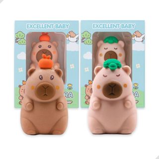 Kit com 2 Borracha e Apontador Capivara 2 em 1 Colecionável Lâmina Protegida Escolar Infantil em Oferta na Shopee