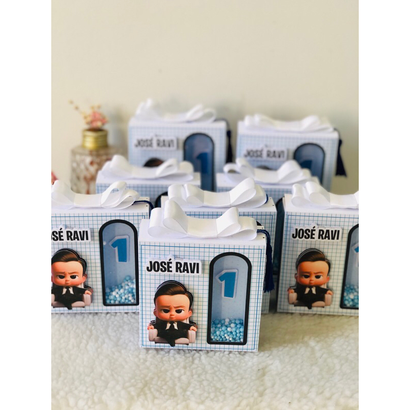 05 Caixas Personalizadas Slim Poderoso Chefinho/Lembrancinha Personalizada Poderoso Chefinho. Lembrancinha Infantil