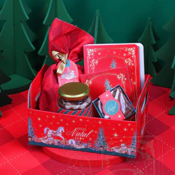 10 CESTA NATAL 12,5X22X15 TRADIÇÃO 5227 ( JANGO NATAL 2025 )
