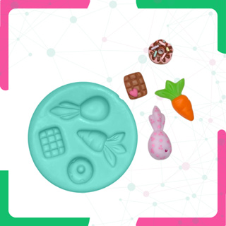 Molde Para Biscuit Fofura de Pascoa Silicone Aplique em Oferta na Shopee