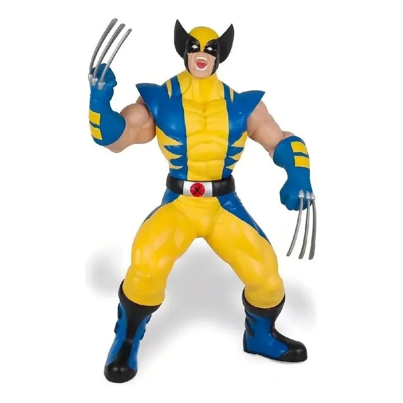 Boneco Wolverine Marvel Gigante Uniforme Amarelo Mimo Articulado
