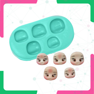 Molde De Silicone Para Biscuit Cabeça Cabecinhas Para Apliques Porcelana Fria em Oferta na Shopee