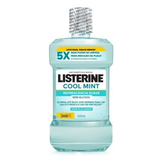 Enxaguante Bucal Listerine Cool Mint Sem Ácool 1L em Oferta na Shopee