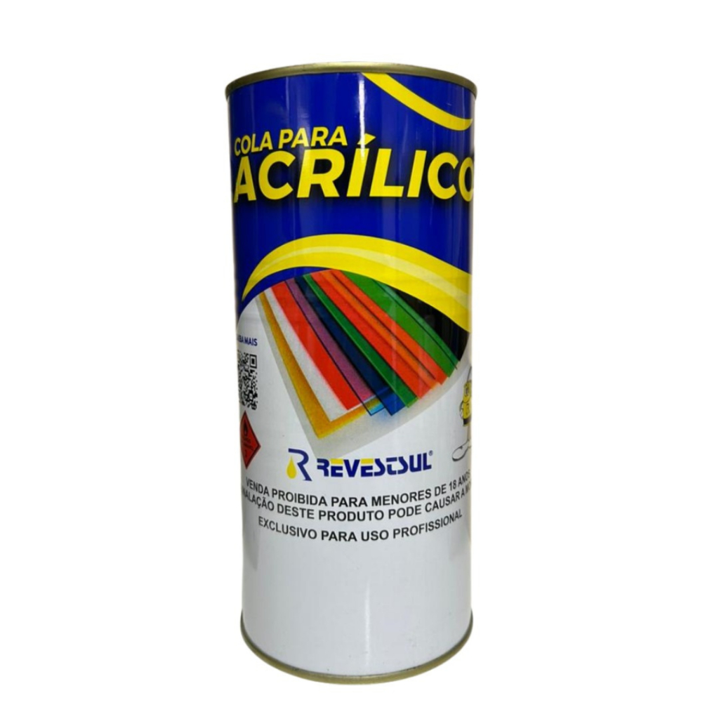 1 Unidade Cola Para Acrílico Universal Quimica Revest Sul 900ml